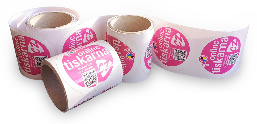 Tisk samolepek Online-tiskárna.CZ